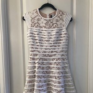 Lace White dress overlay